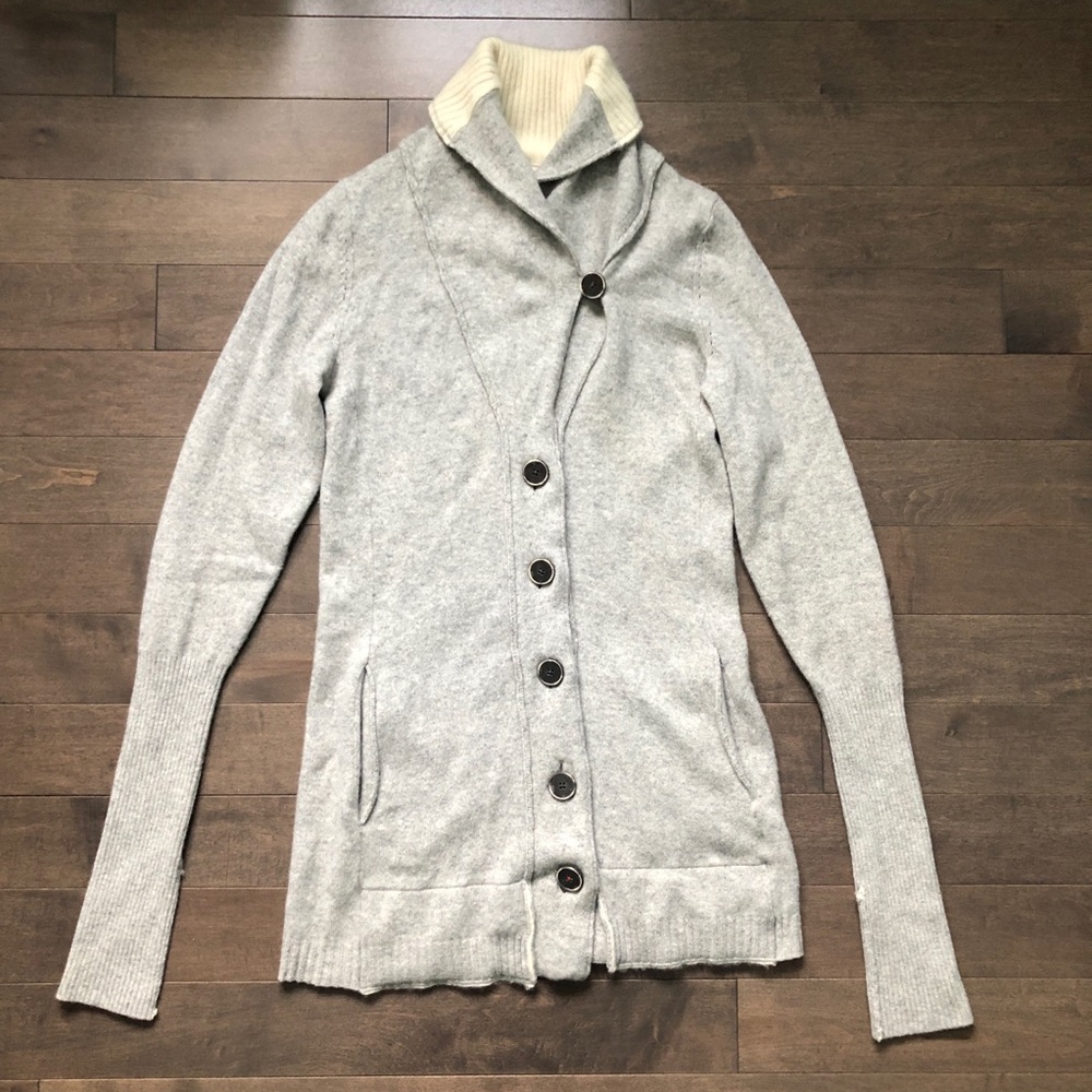 💥LAST CALL💥 Banana Republic 95% Cashmere Cardigan, Oatmeal Gray, Large* Medium